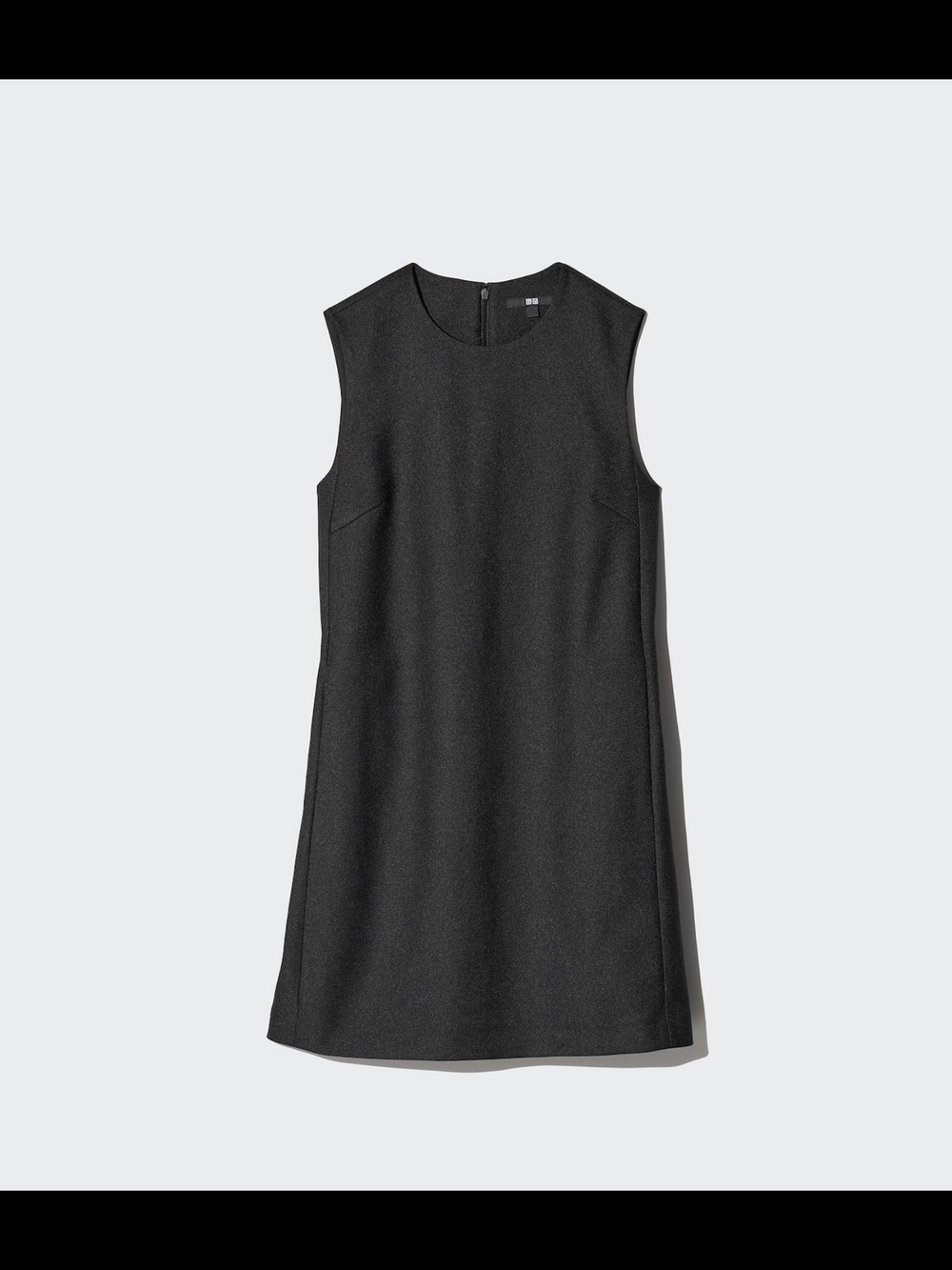 Uniqlo Sleeveless Shift Dress in Black Size S